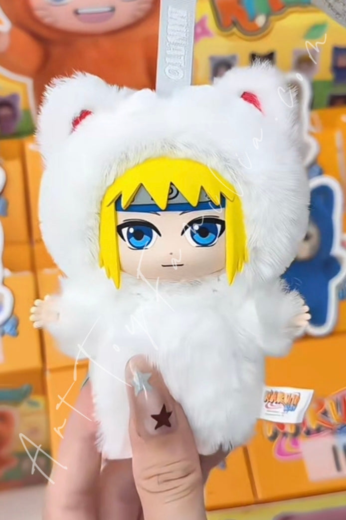 Eaki Naruto Shippuden Kitten Land Series Plush Doll Blind Box Minato