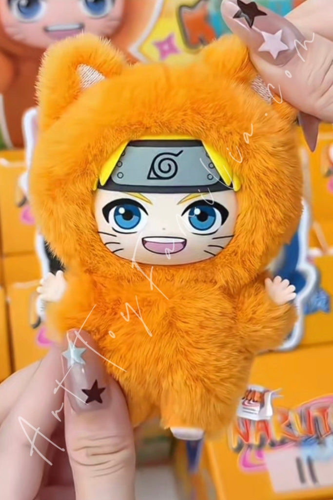 Eaki Naruto Shippuden Kitten Land Series Plush Doll Blind Box Naruto