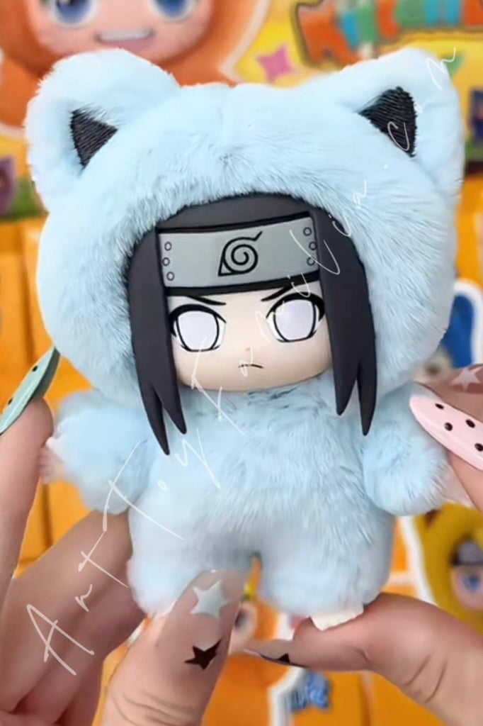 Eaki Naruto Shippuden Kitten Land Series Plush Doll Blind Box Neji
