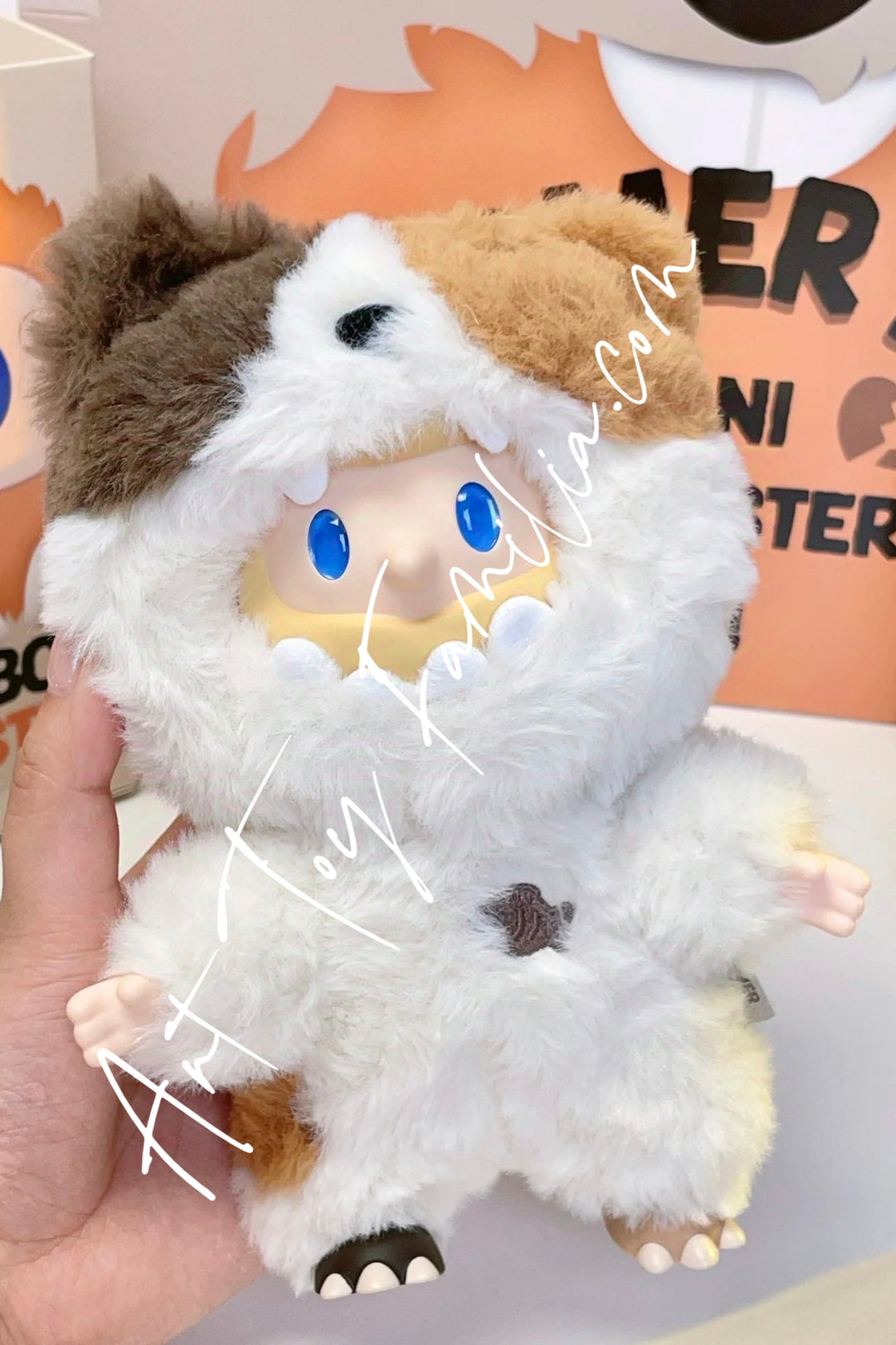 Farmer Bob Ani-Monster Series Vinyl Plush Pendant Calico Cat-Monster Bob
