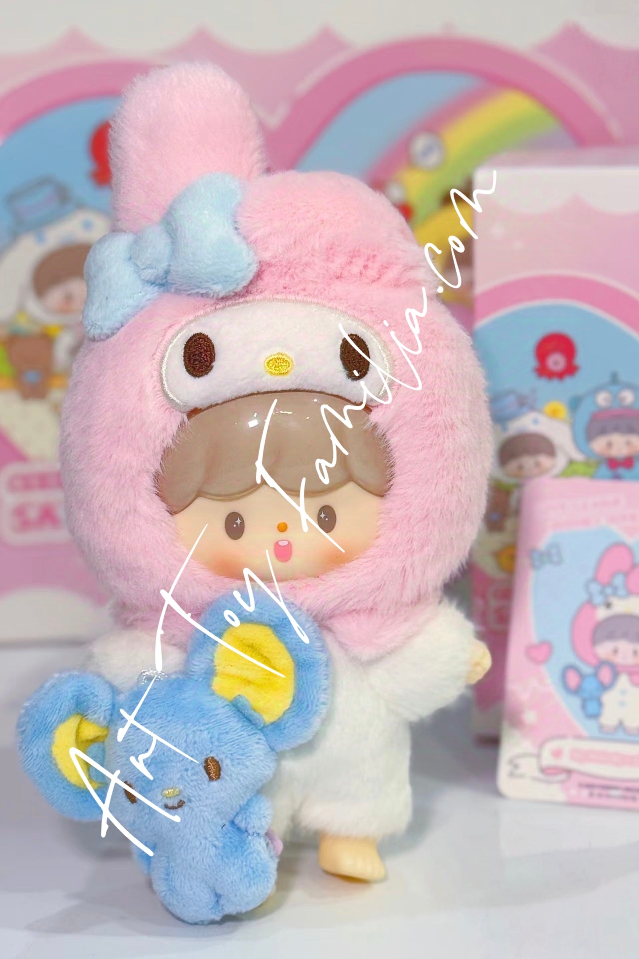 Finding Unicorn zZoton × Sanrio Love-League Buddies Series Vinyl Plush Keychain My Melody