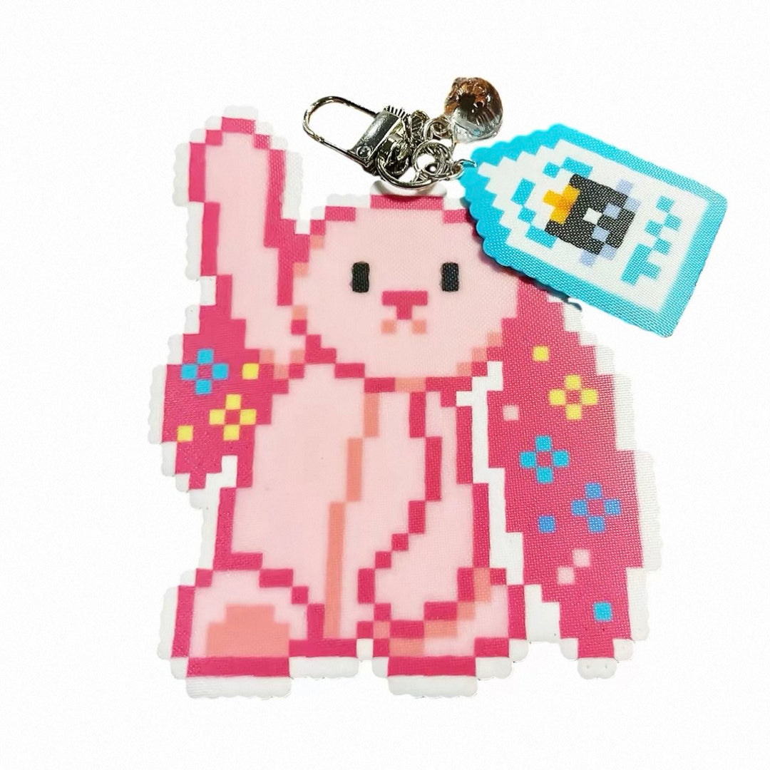 [Finished Piece] Jellycat Perler Bead Keychain - Completed Charm, Random Chain, Perfect for Gifting