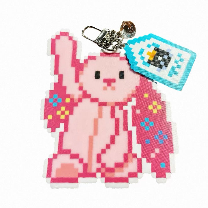 [Finished Piece] Jellycat Perler Bead Keychain - Completed Charm, Random Chain, Perfect for Gifting