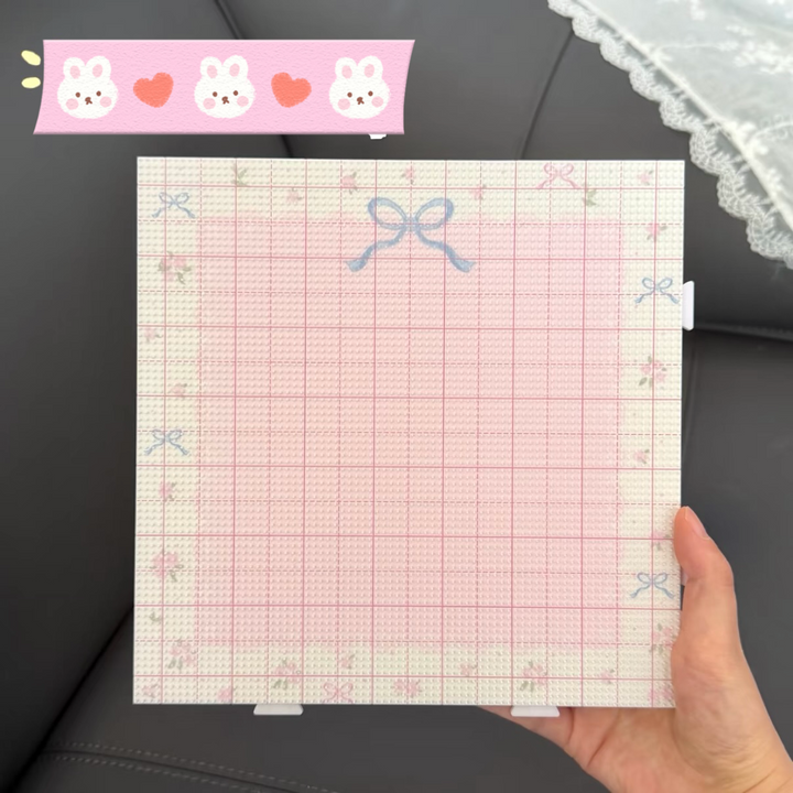 Girlhood Series 78-Peg Perler Bead Board - Original Design, Matte Finish, 2mm Extended Pegs, Heat-Resistant, for 2.6mm Beads