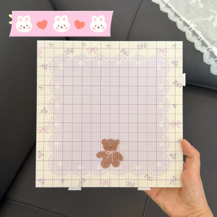 Girlhood Series 78-Peg Perler Bead Board - Original Design, Matte Finish, 2mm Extended Pegs, Heat-Resistant, for 2.6mm Beads