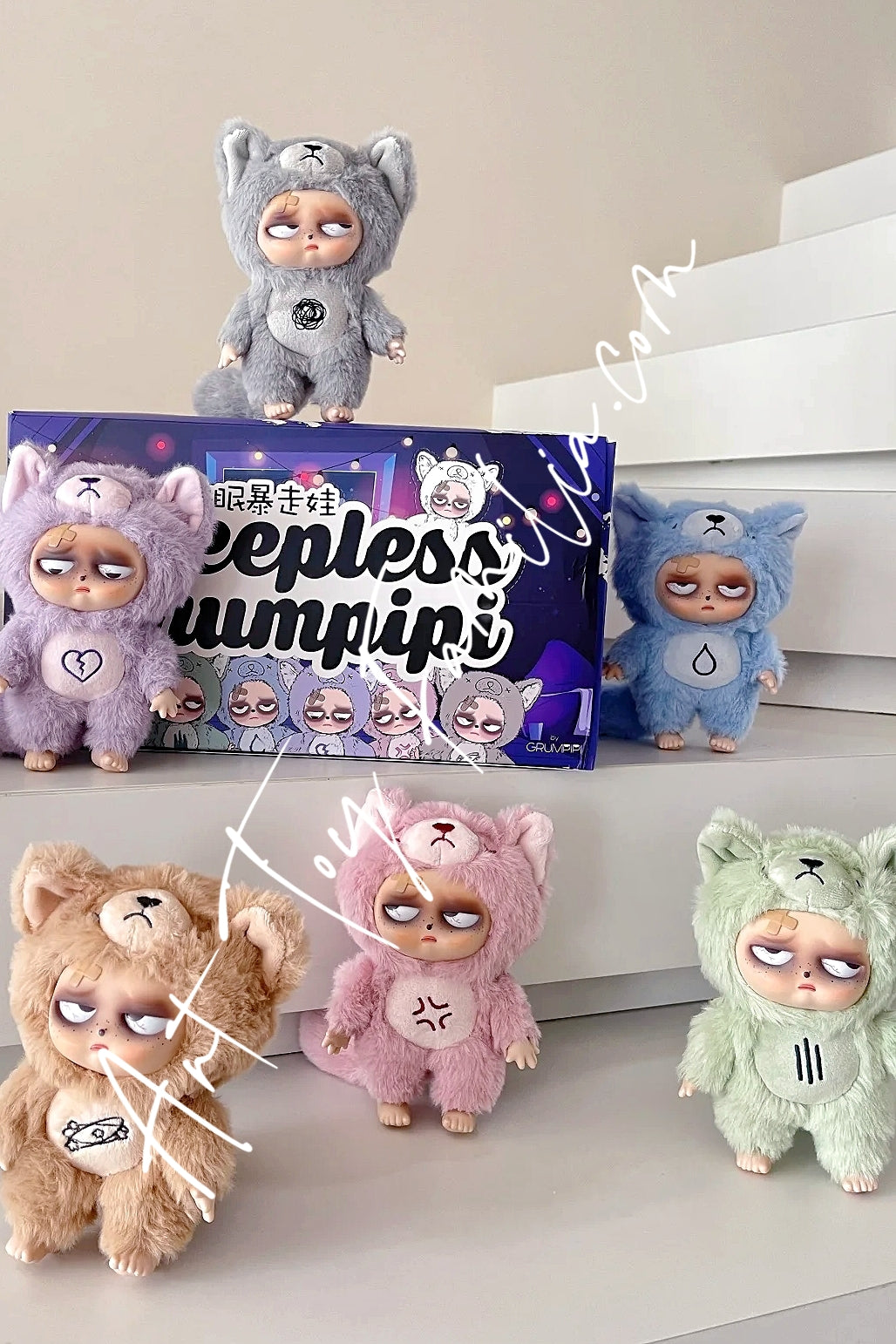 Grumpipi Sleepless Grumpipi Series Vinyl Plush Doll Fullset