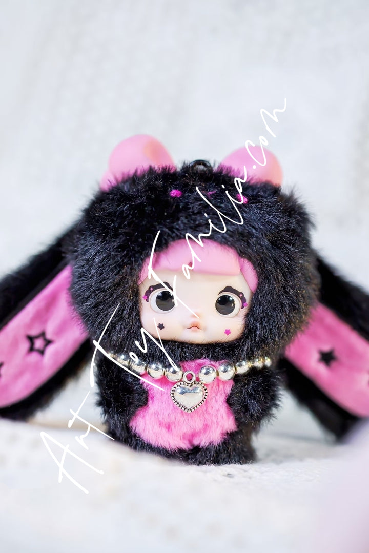 Hi Toy Nommi Baby Sweetheart Bunny Plush Series Berry Jump Candy