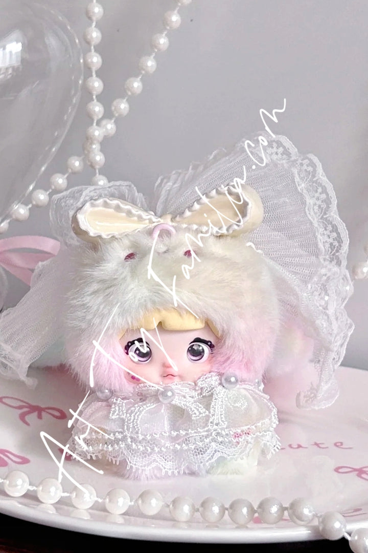 Hi Toy Nommi Baby Sweetheart Bunny Plush Series Cherry Souffle(Secret)