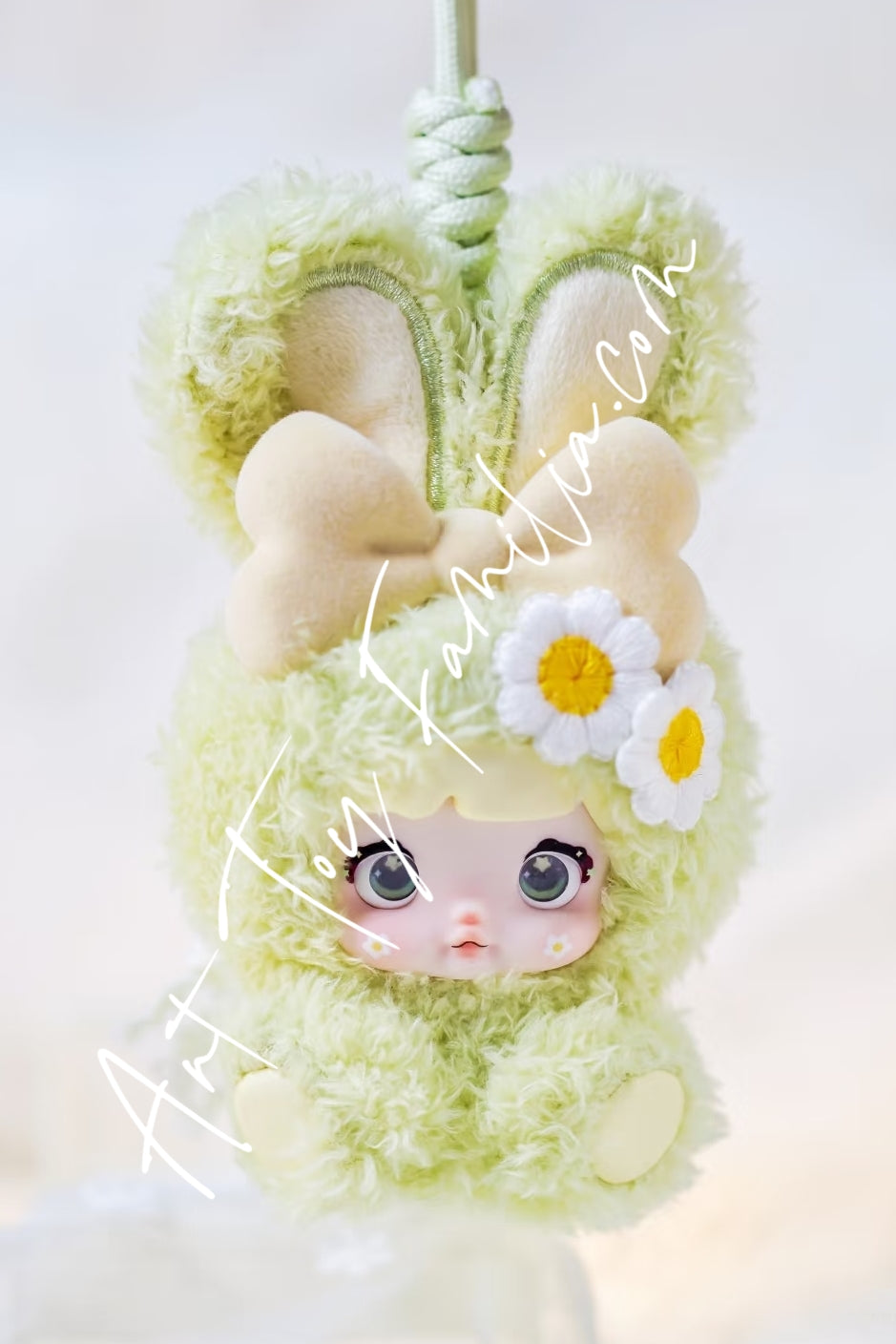 Hi Toy Nommi Baby Sweetheart Bunny Plush Series Mint Cream