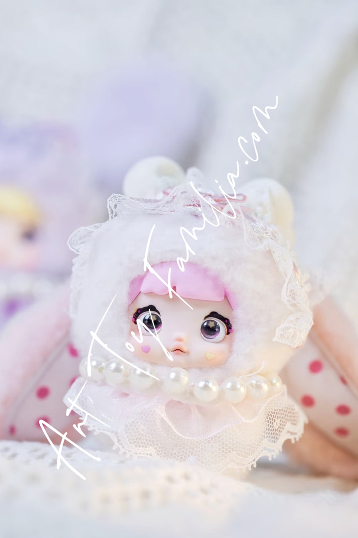 Hi Toy Nommi Baby Sweetheart Bunny Plush Series Mousse Sweet
