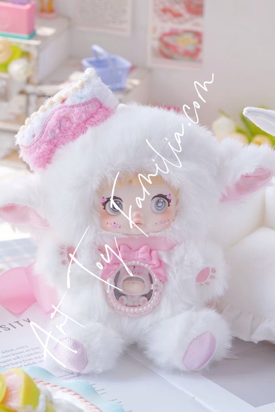 TOPTOY Nommi 一口甜心 雪绒芙蕾 Eddlweiss frey TOP TOY Nommi Sweet Bite Series – Art Toy Familia