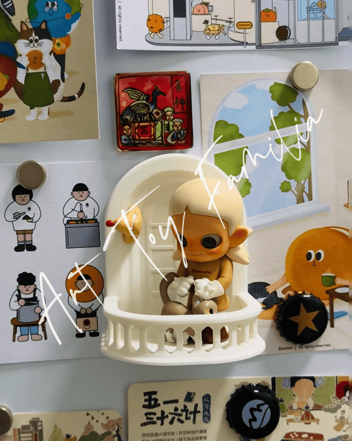 Art Toy Familia - Doll Balcony Fridge Magnet Blindbox Display - 144