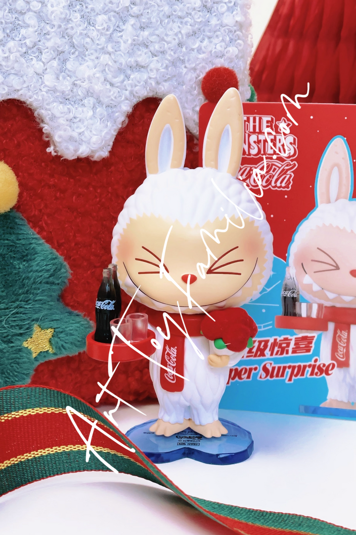 the monsters labubu coca cola series Surf with Me   一起冲浪