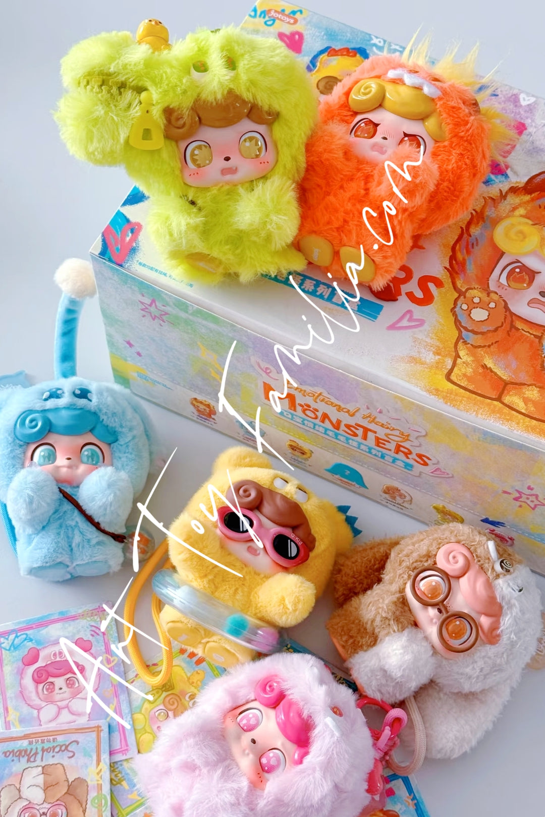 Jotoys Q.Kids Emotional Hairy Monsters Series Fullset