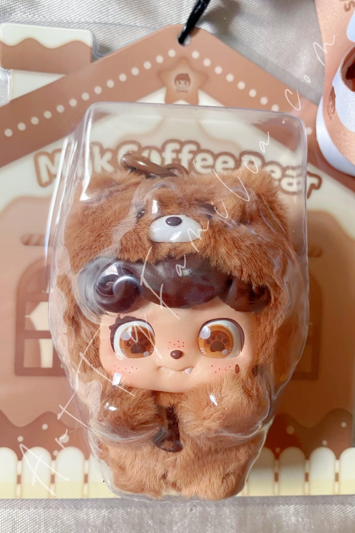 JOTOYS Q.Kids Milk Coffee Bear Figurine – Art Toy Familia