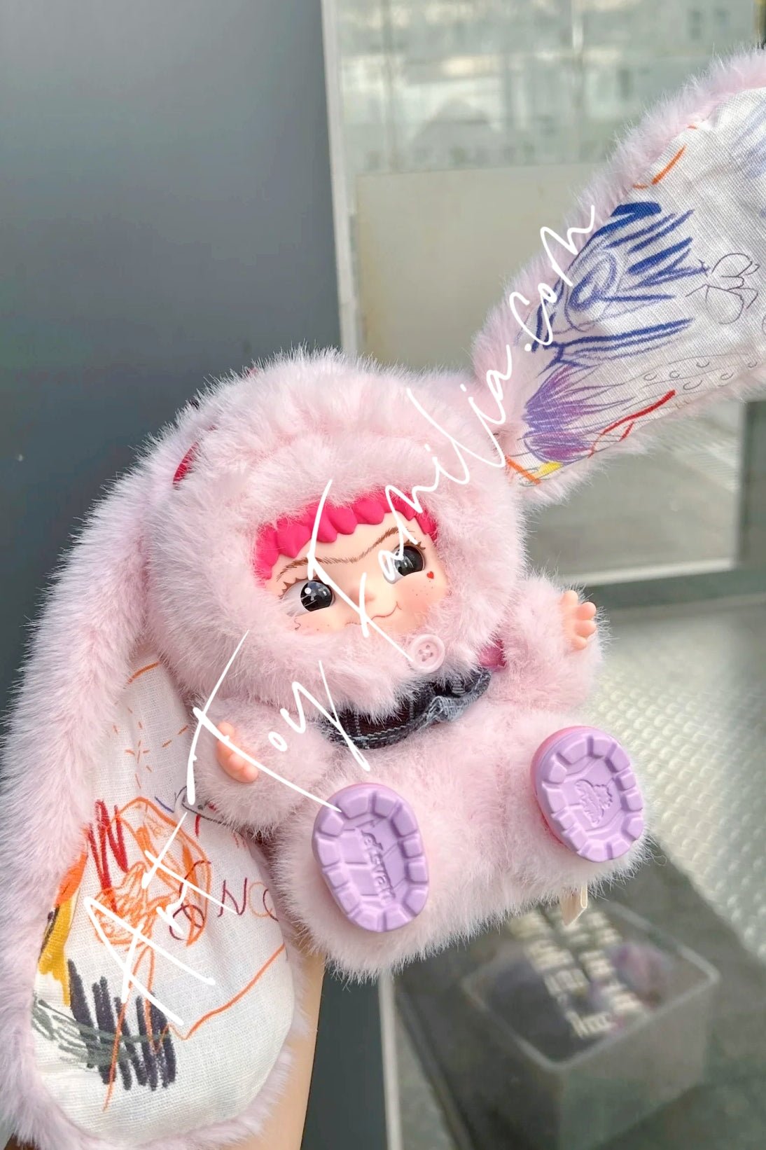 Rock the Universe ウサギぬいぐるみ Wakuku Sweet Heart Rabbit Plush | LETSVAN – Art Toy Familia