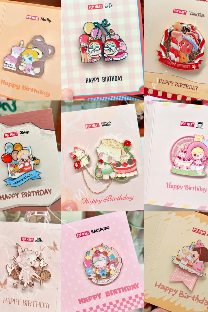 Popmart Birthday Badge 2025 - 泡泡玛特2025会员生日月徽章