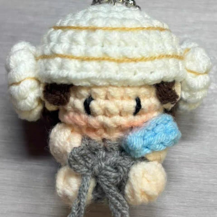 Art Toy Familia - Cortis Martin Seonghyeon Keonho Juhoon James Inspired Handmade Crochet Doll, Kpop Chibi Amigurumi Doll Keychain Gift, C008 Croissant Seonghyeon