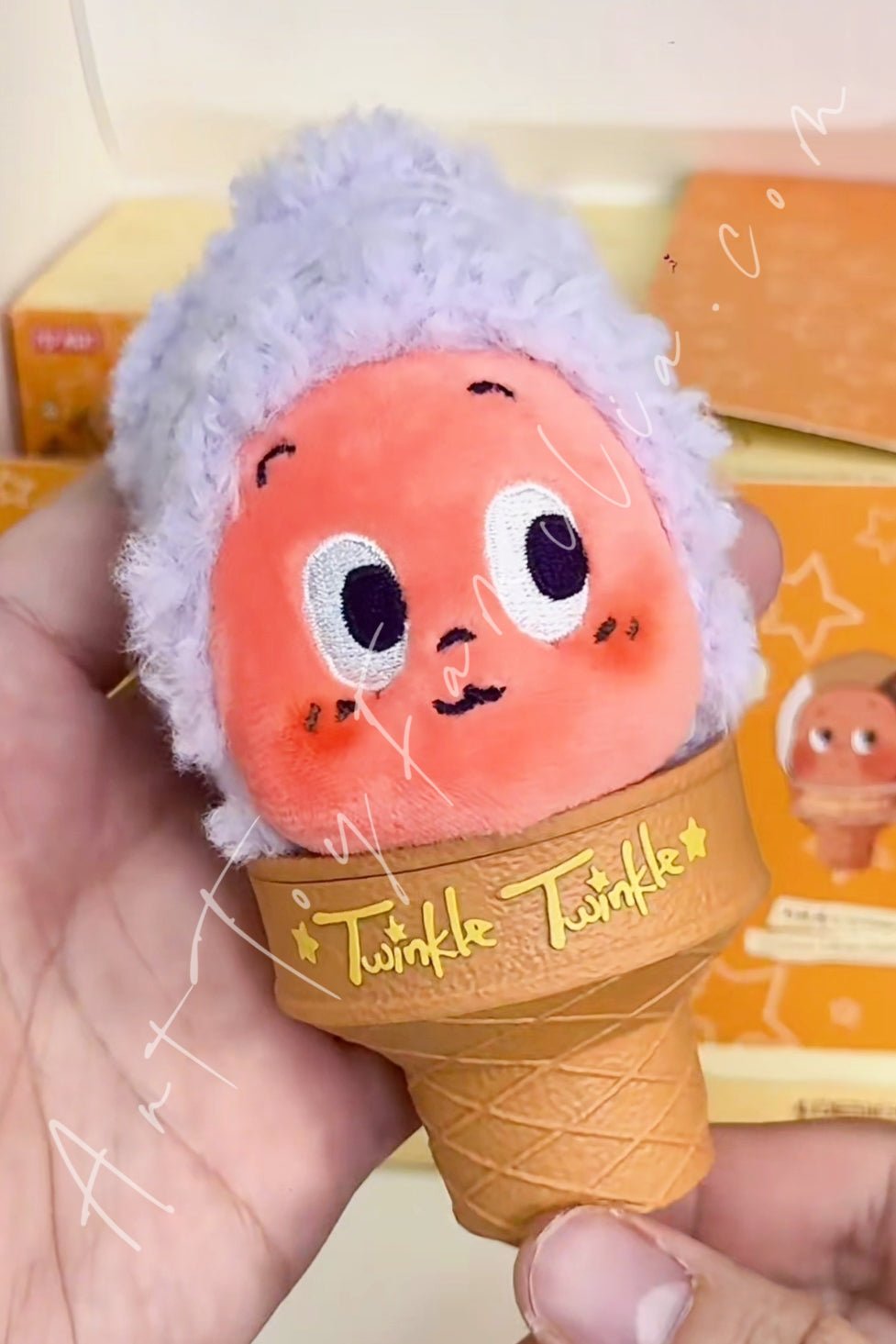 Twinkle Twinkle - Twinkle Twinkle Moon Gelato Series Ice Cream Plush Pendant Purple Potato Gelato