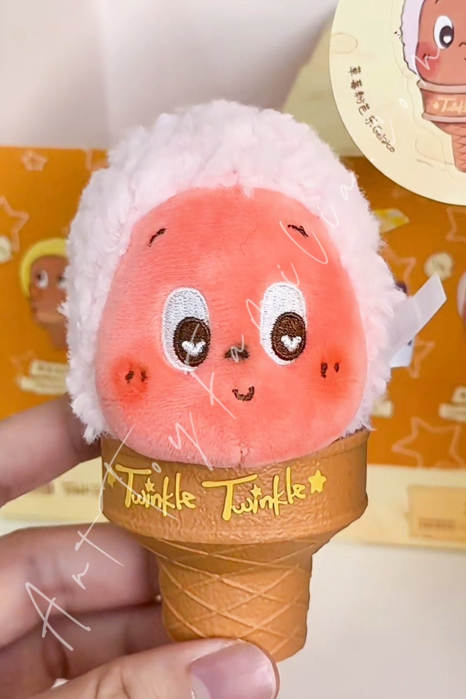 Twinkle Twinkle - Twinkle Twinkle Moon Gelato Series Ice Cream Plush Pendant Strawberry Guava Gelato
