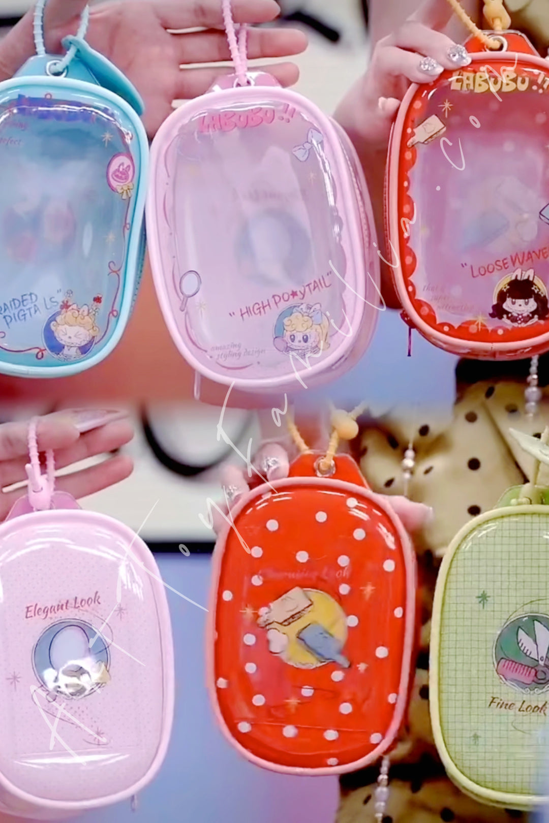 The Monsters Labubu Hair Salon Series Plush Doll Display Bag