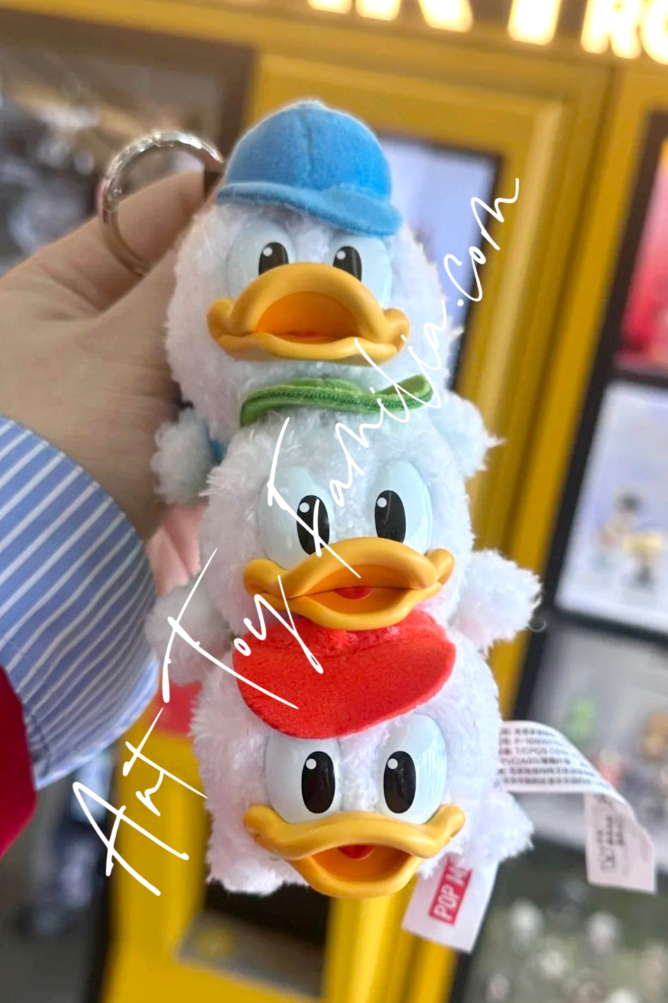 Mickey Family Cute Together KeyChain Series Huey Dewey And Louie