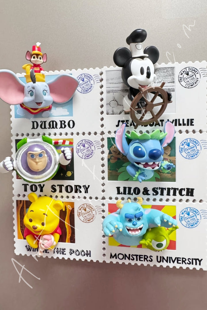 Miniso Disney 100th Anniversary Vintage Stamp Series 6 Confirmed Figures