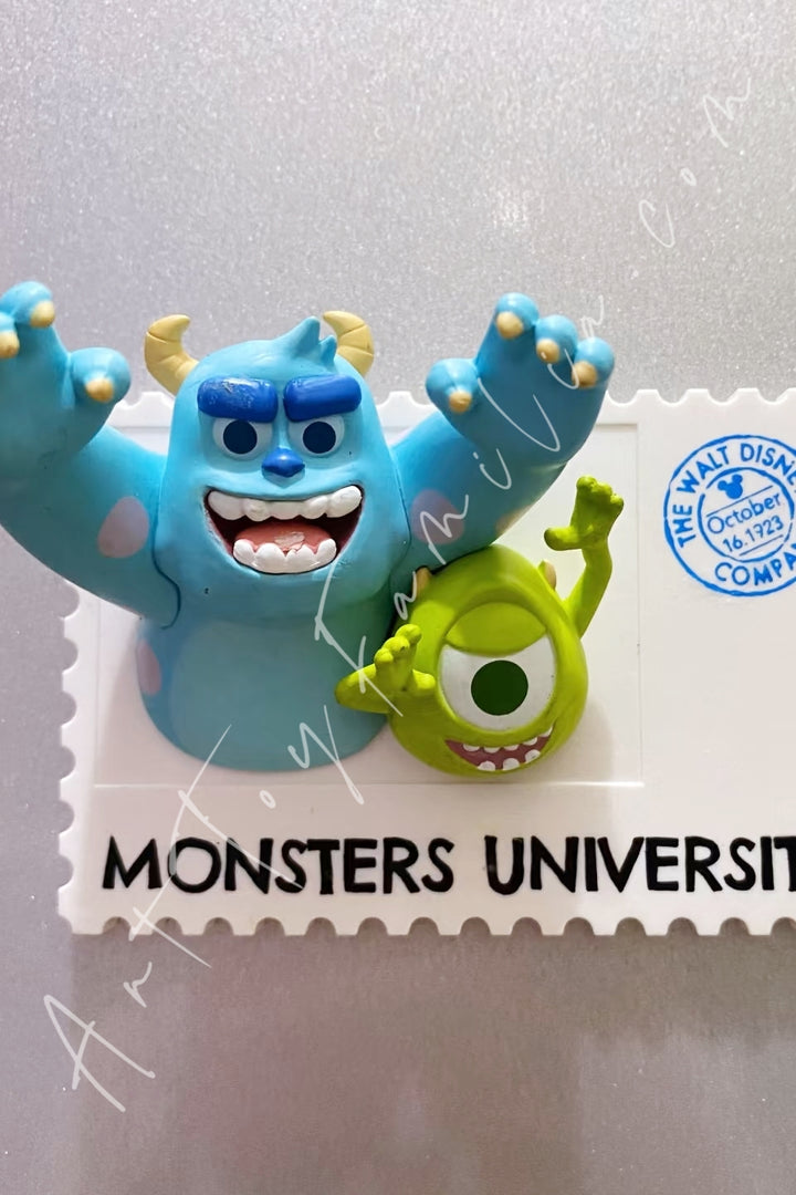 Miniso Disney 100th Anniversary Vintage Stamp Series Sulley & Mike