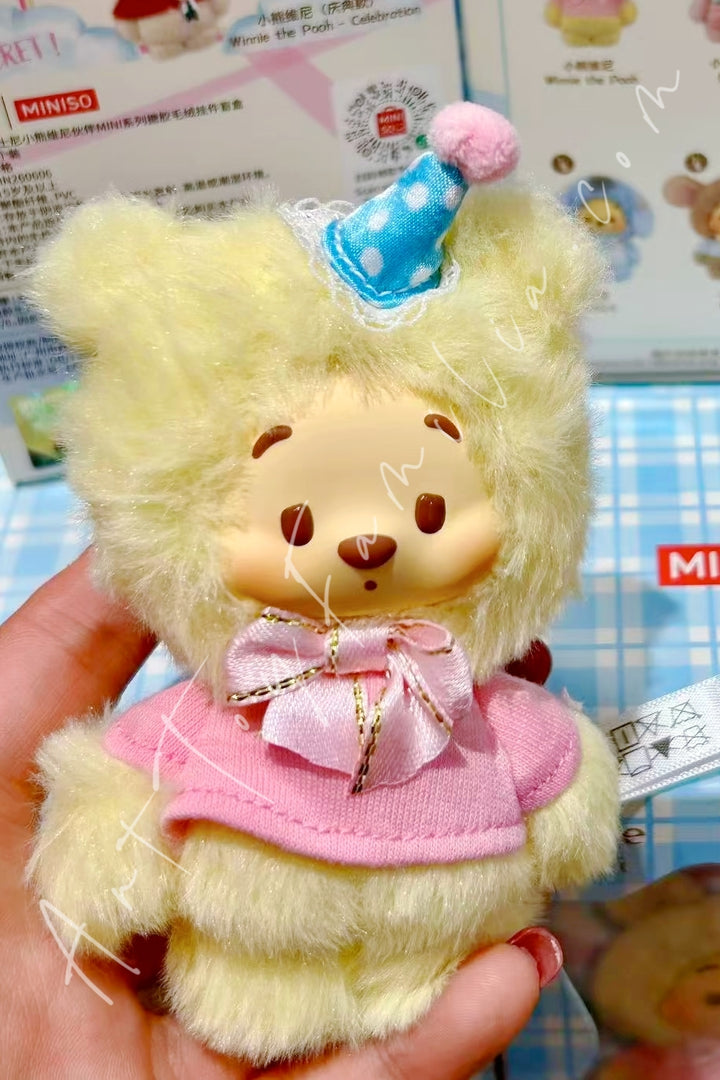 Miniso Disney Winnie The Pooh Friends MINI Series Vinyl Plush Charm Blind Box Winnie the Pooh