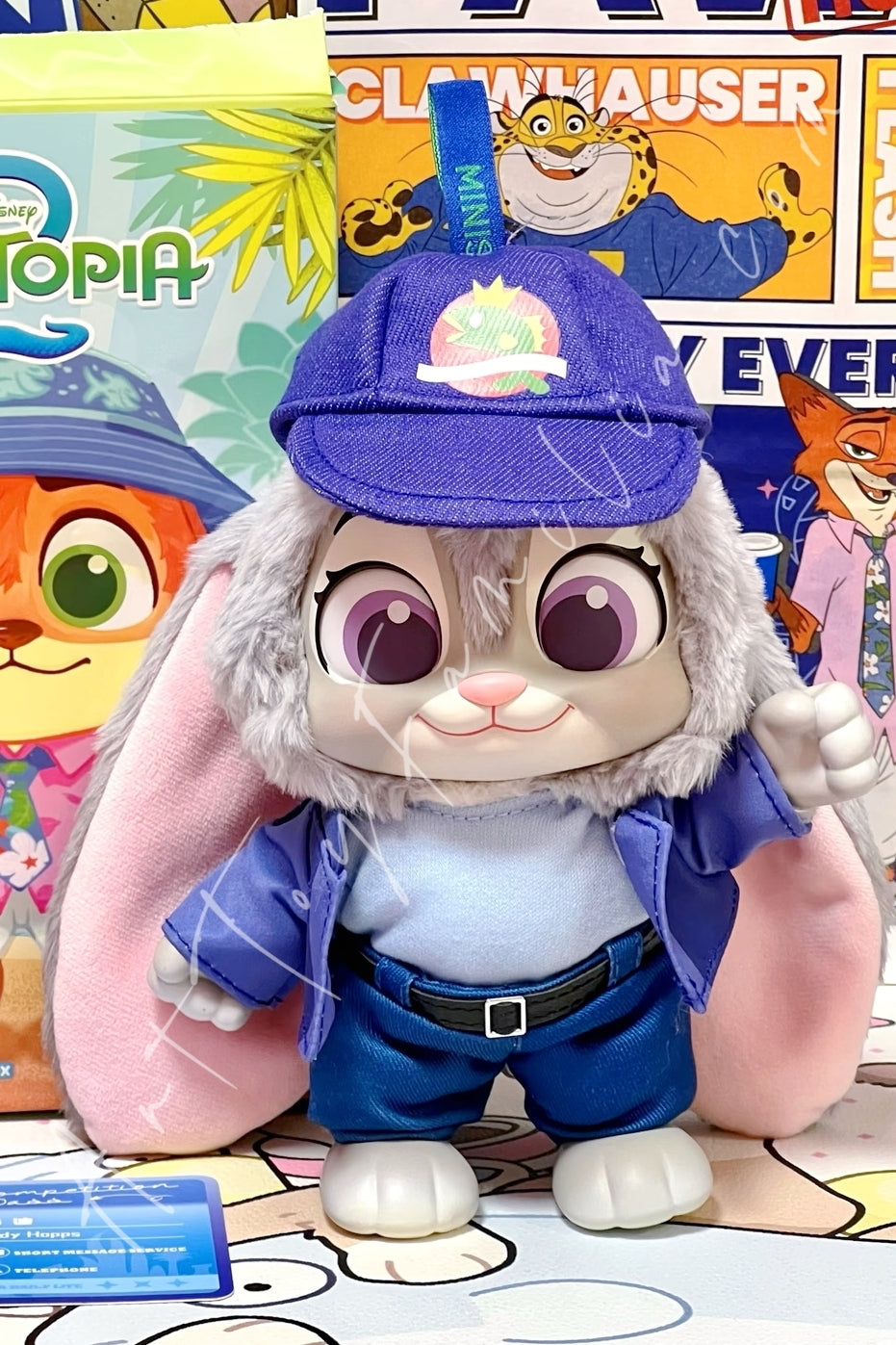 Miniso Disney Zootopia 2 Daily Life Series Vinyl Plush Pendant Judy Hopps