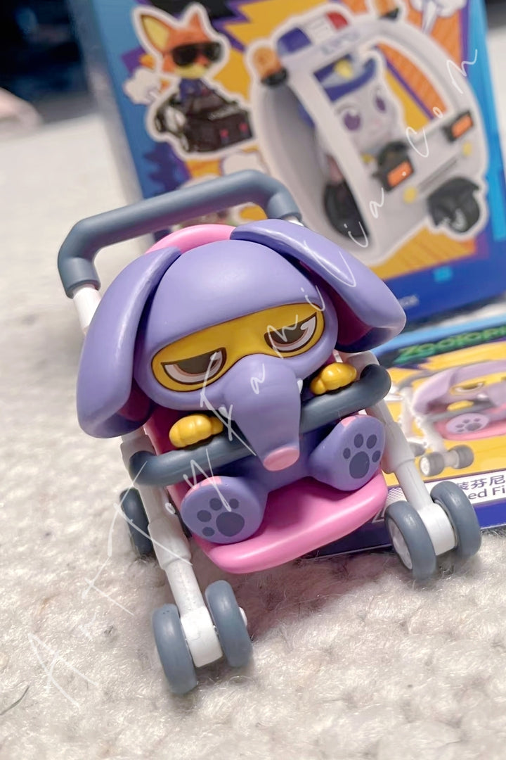 Miniso Disney Zootopia Dudu Fun Car Series Blind Box Figure Disguised Finnick