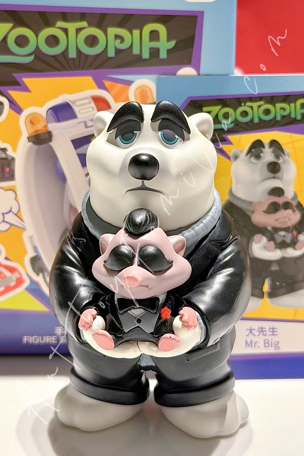Miniso Disney Zootopia Dudu Fun Car Series Blind Box Figure Mr. Big