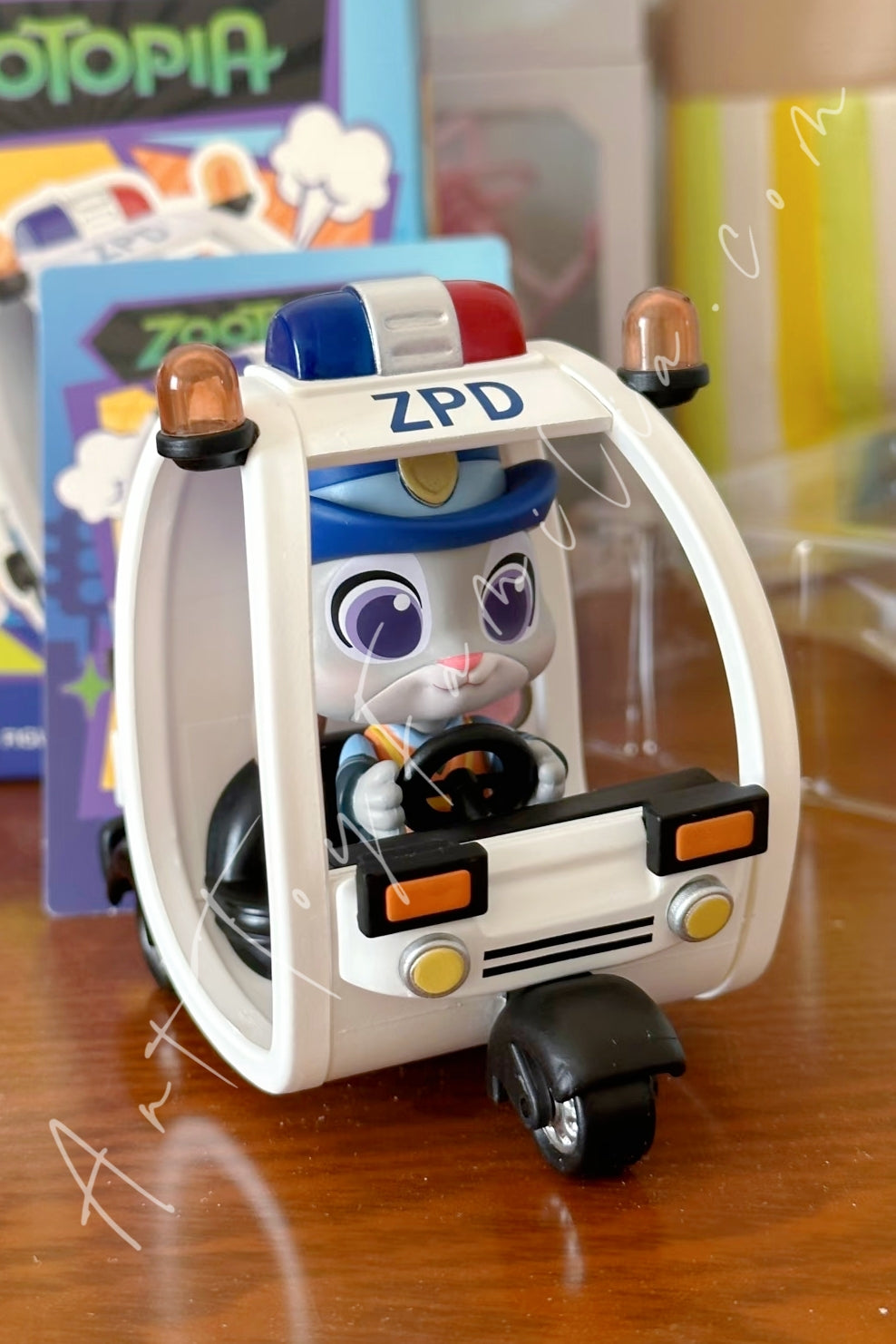 Miniso Disney Zootopia Dudu Fun Car Series Blind Box Figure Officer Judy Hopps