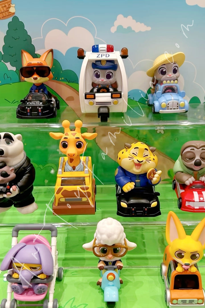 Miniso Disney Zootopia Dudu Fun Car Series Blind Box Figure Sealed Full Set