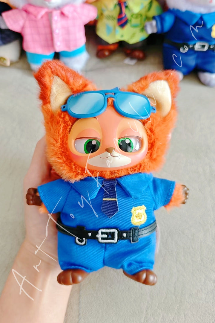Miniso Disney Zootopia Series Vinyl Plush Pendant Officer Nick