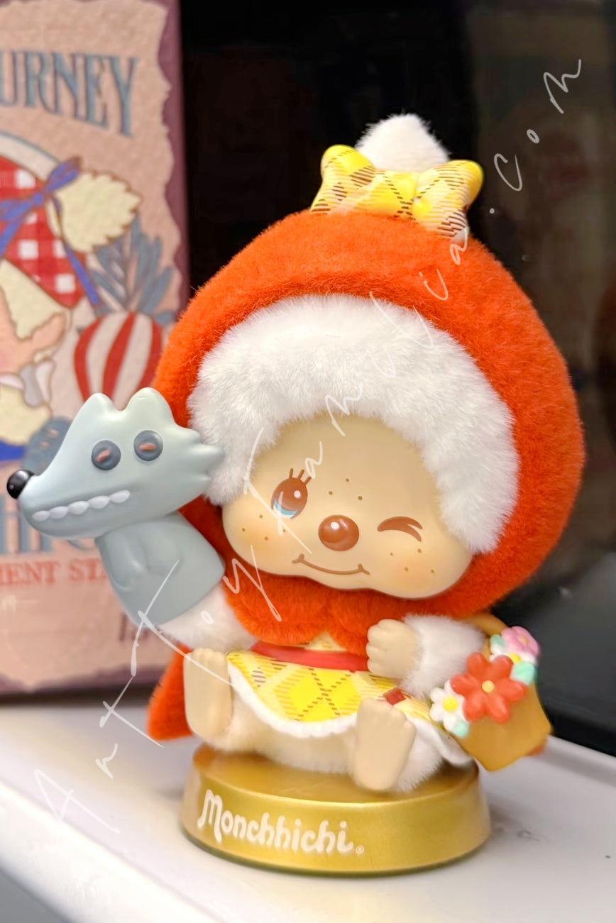 Miniso Monchhichi Global Journey Series Figure Blind Box Red Hood Adventure (Secret)