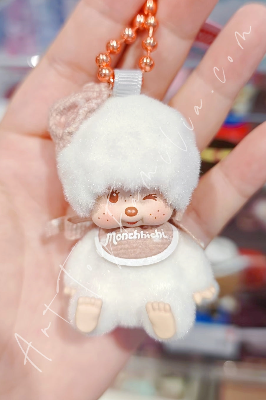 Miniso Monchhichi Macaron Mambo Series Plush Pendant Blind Box Cloud White