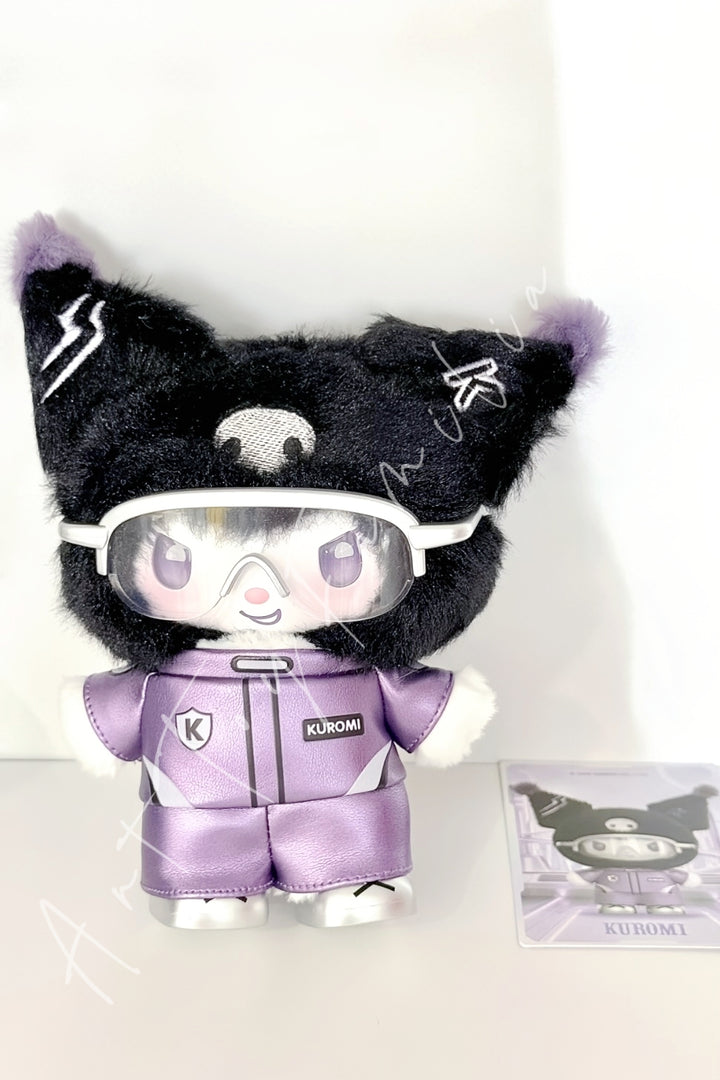 Miniso Sanrio Characters Cyber Age Series Vinyl Plush Pendant Blind Box Kuromi Black