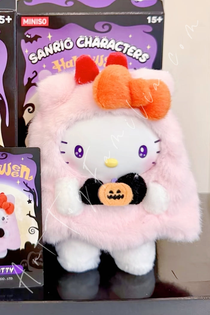 Miniso Sanrio Characters Halloween Series Vinyl Plush Hello Kitty