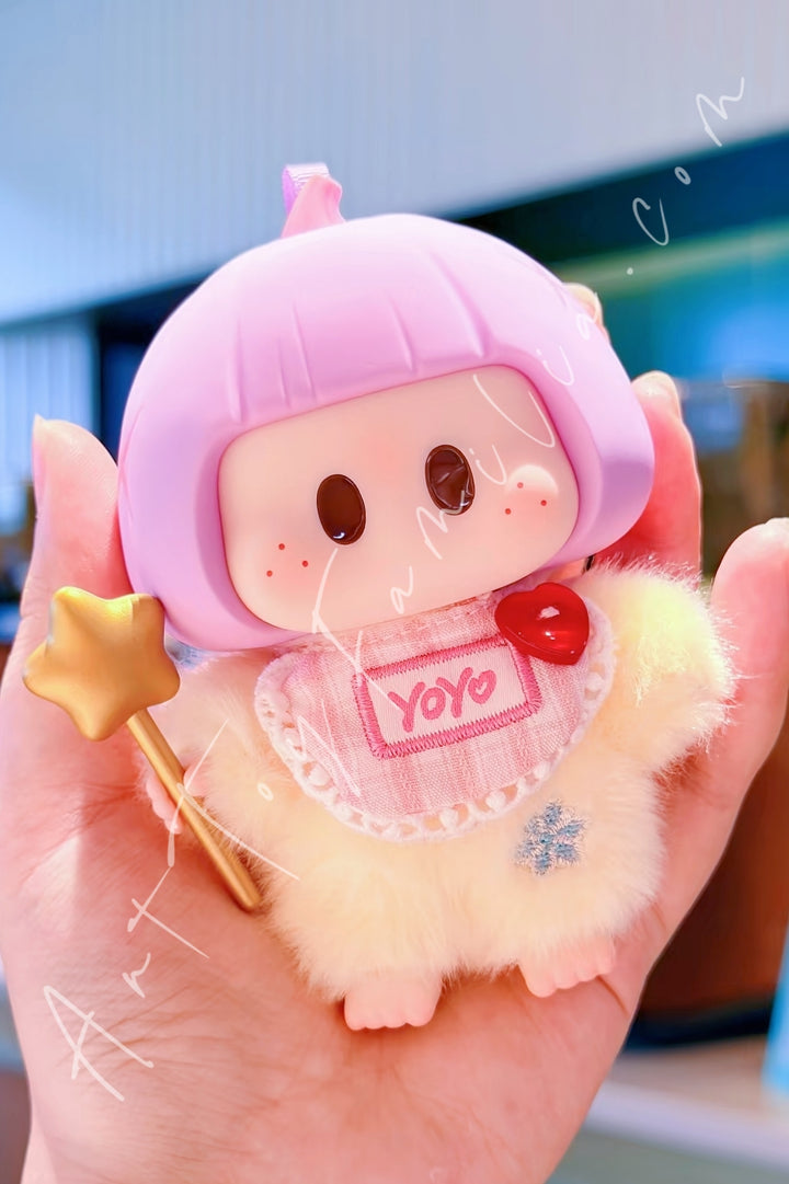 Miniso Yoyo Angel Baby Series Vinyl Plush Pendant Blind Box Heartbeat