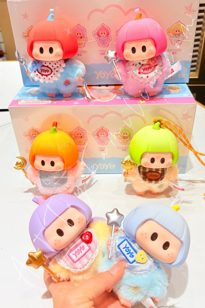 Miniso Yoyo Angel Baby Series Vinyl Plush Pendant Blind Box Sealed Full Set