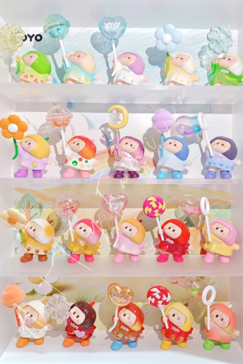 Miniso Yoyo Heartfelt Wishes Series Tilted Head Figure Blind Box 20 Confirmed Figures