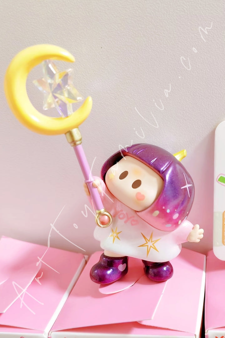 Miniso Yoyo Heartfelt Wishes Series Tilted Head Figure Blind Box Fantasy(Secret)