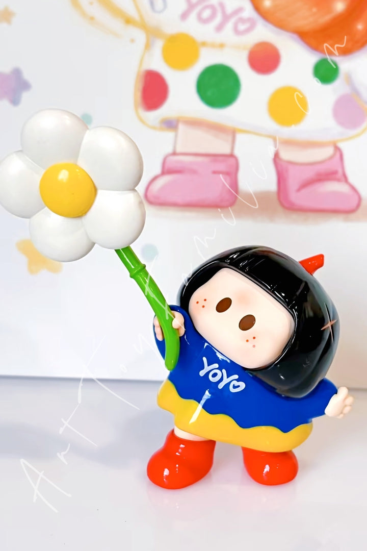Miniso Yoyo Heartfelt Wishes Series Tilted Head Figure Blind Box Innocence(Special)