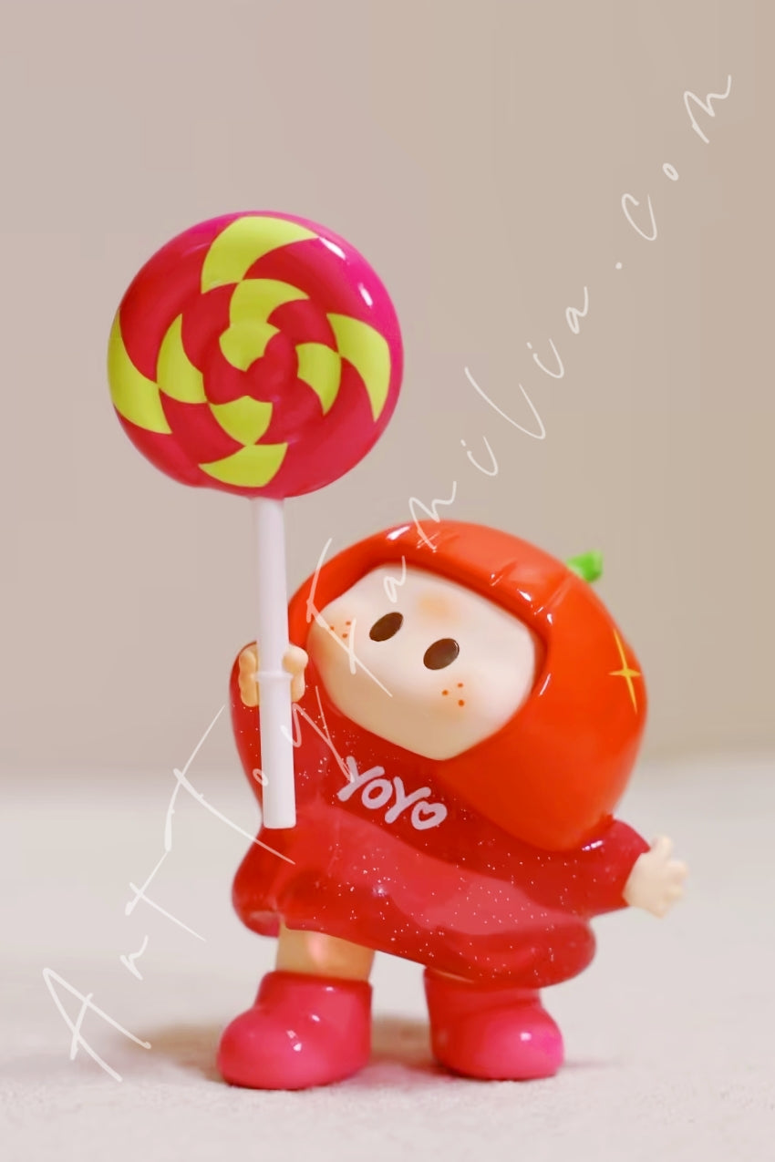 Miniso Yoyo Heartfelt Wishes Series Tilted Head Figure Blind Box Peach Blossom