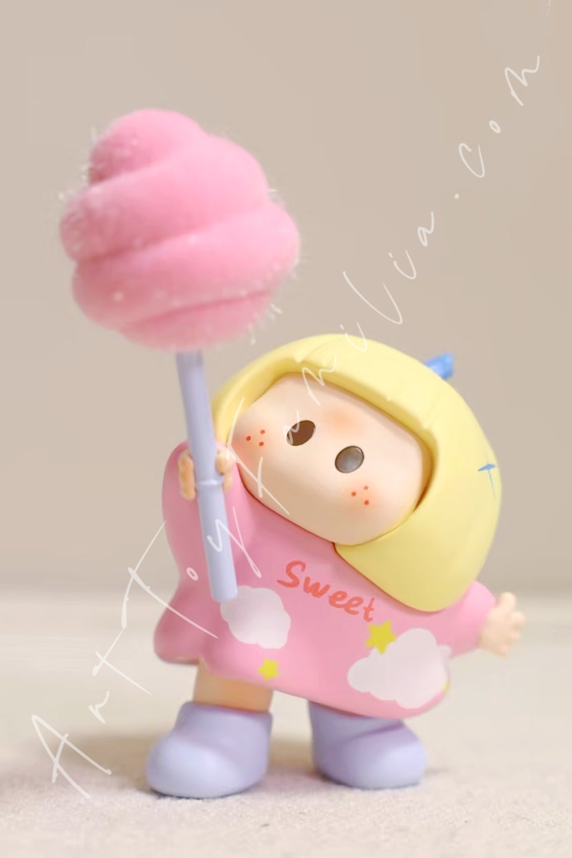 Miniso Yoyo Heartfelt Wishes Series Tilted Head Figure Blind Box Sunset Glow