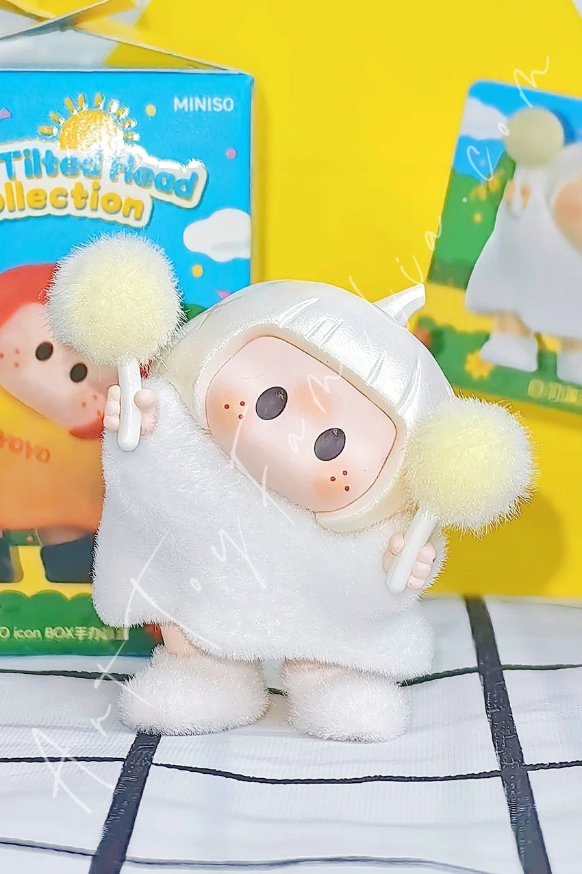 Miniso Yoyo Tilted Head Series White Feather Pupu (Special)