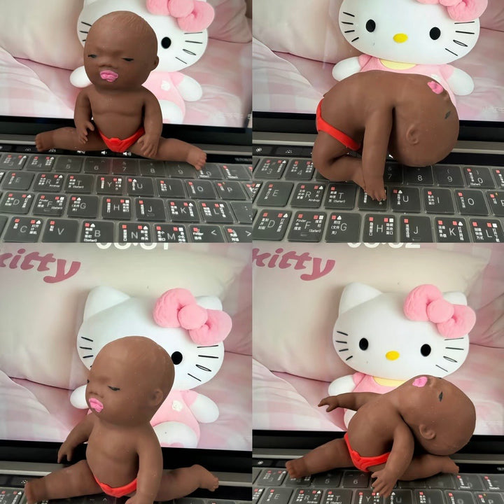 Art Toy Familia - Natasha Little Black Doll Squeeze Toy Funny Prank Toy - P001