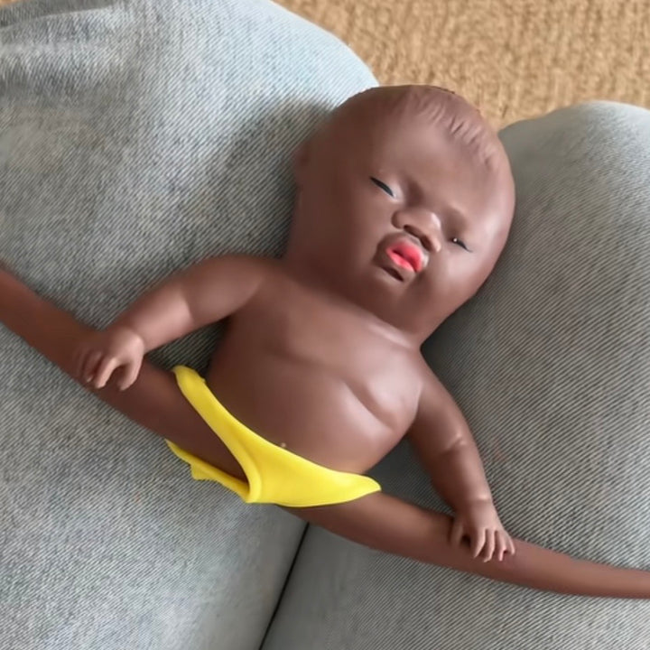 Art Toy Familia - Natasha Little Black Doll Squeeze Toy Funny Prank Toy - P001
