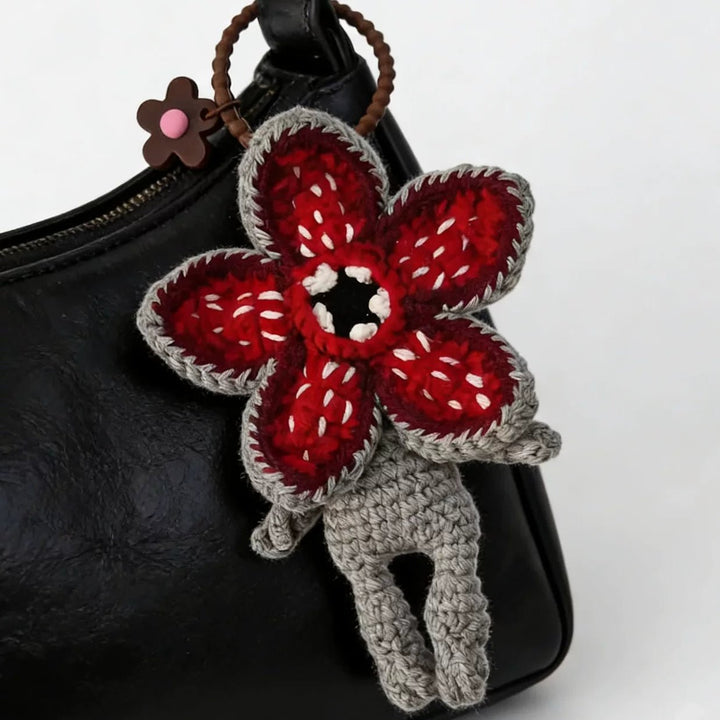 Art Toy Familia - Stranger Things Series Crochet Doll, Chibi Amigurumi Keychain Gift, C012 Flower Monster (Flower + Body)